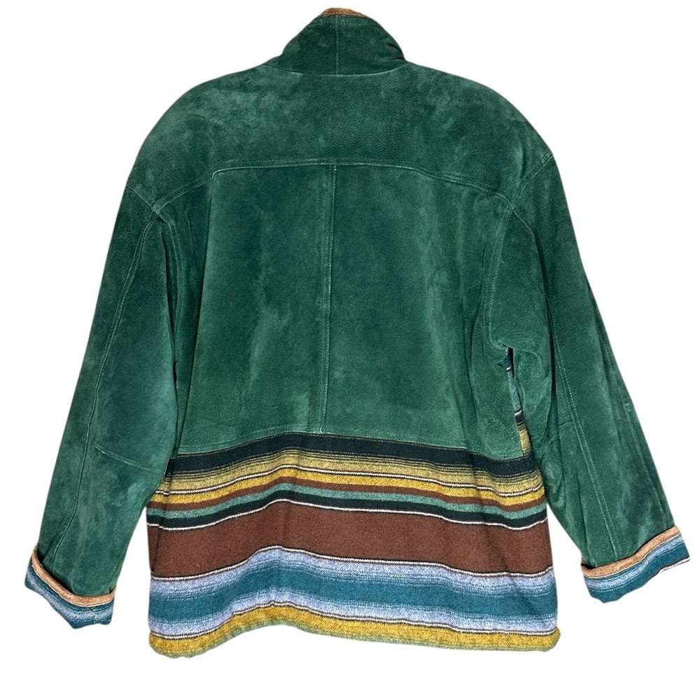 Brandon Thomas Men’s Vintage Suede Leather and Wool Jacket. Size Medium - Picture 2 of 7